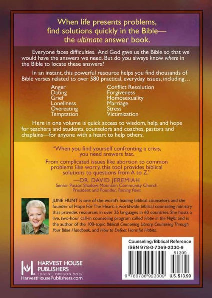 The Biblical Counseling Reference Guide: Over 580 Real-Life Topics * More than 11,000 Relevant Verses
