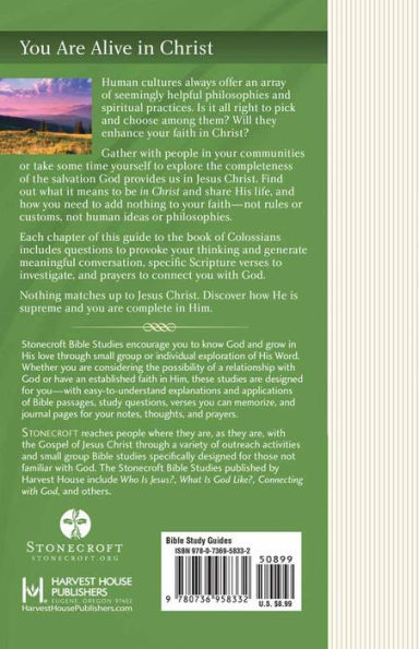 You Are Alive Christ: A Guide to Colossians