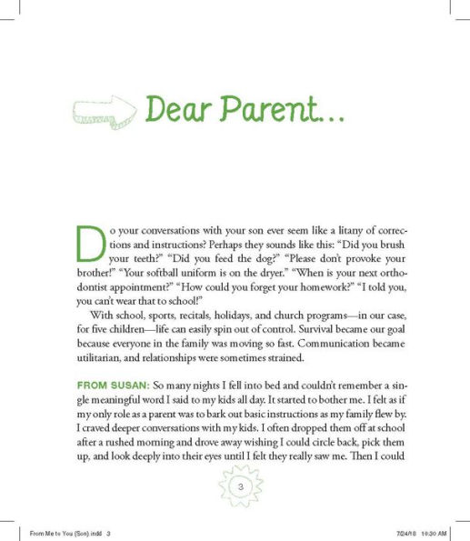 From Me to You (Son): A Conversation Journal for You and Your Son