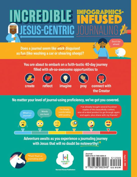 Bible Infographics for Kids Adventure Journal: 40 Faith-tastic Days to Journey with Jesus in Creative Ways