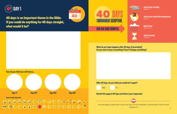 Bible Infographics for Kids Adventure Journal: 40 Faith-tastic Days to Journey with Jesus in Creative Ways