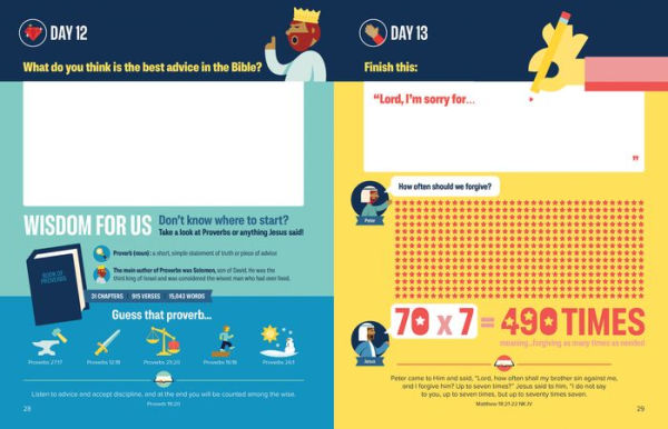 Bible Infographics for Kids Adventure Journal: 40 Faith-tastic Days to Journey with Jesus in Creative Ways