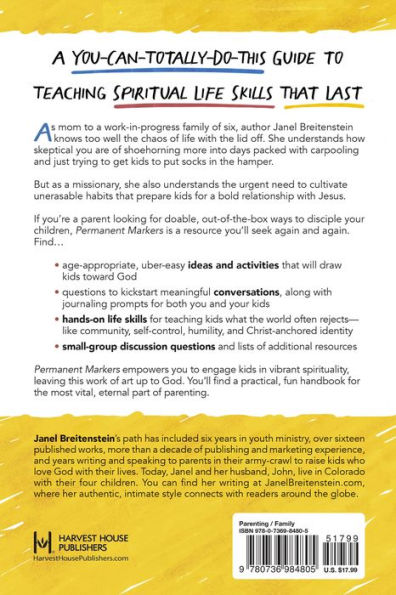 Permanent Markers: Spiritual Life Skills to Write on Your Kids' Hearts