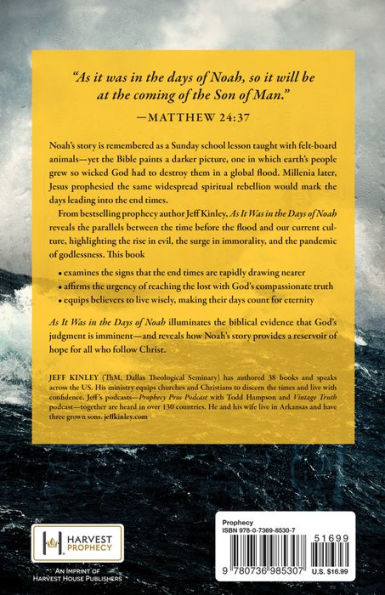 As It Was the Days of Noah: Warnings from Bible Prophecy About Coming Global Storm