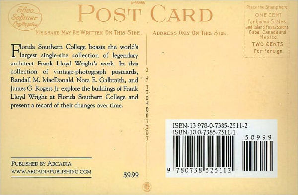 The Buildings of Frank Lloyd Wright at Florida Southern College, Florida [Postcards of America Series]