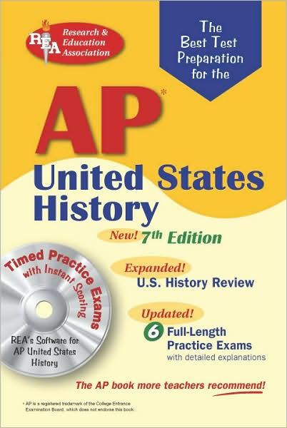 AP United States History w/CD-ROM (REA) The Best Test Prep for the AP U ...