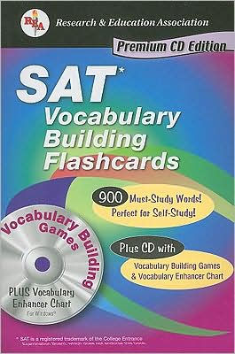 SAT Vocabulary Building Flashcard Book W/ CD-ROM (Rea) by The Staff of ...