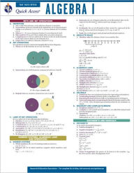 Title: Algebra 1 - REA's Quick Access Reference Chart, Author: Research & Education Association