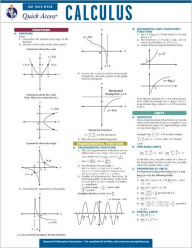 Title: Calculus - REA's Quick Access Reference Chart, Author: Research & Education Association