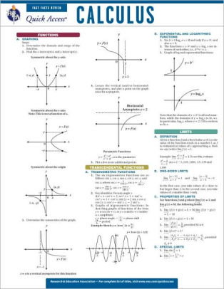 Calculus Rea S Quick Access Reference Chart By Editors Of Calculus Rea S Quick Access Reference Chart By Editors Of 9780738607238 Paperback Barnes Le
