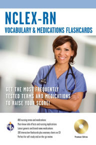 Title: NCLEX-RN Vocabulary and Medications with CD-ROM (REA) / Edition 1, Author: Research Education Association Staff