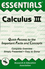Title: Calculus III Essentials, Author: Editors of REA
