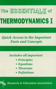 Title: Thermodynamics I Essentials, Author: Editors of REA