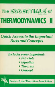 Title: Thermodynamics II Essentials, Author: Editors of REA