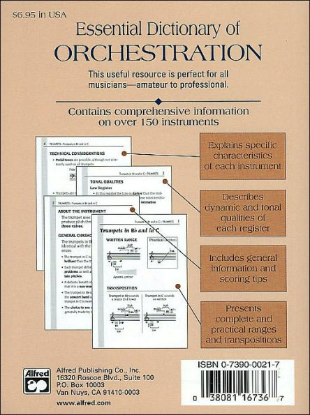 Essential Dictionary of Orchestration: The Most Practical and Comprehensive Resource for Composers, Arrangers and Orchestrators / Edition 2