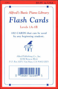 Title: Alfred's Basic Piano Course Flash Cards: Levels 1A & 1B, Flash Cards, Author: Willard A. Palmer