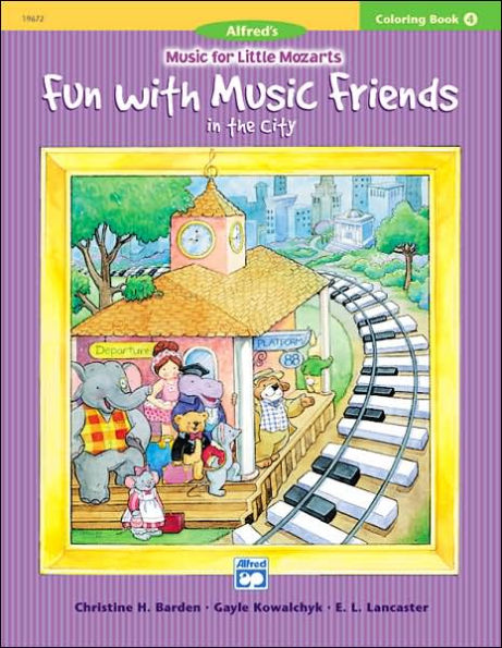 Music for Little Mozarts Coloring Book, Bk 4: Fun with Music Friends in the City