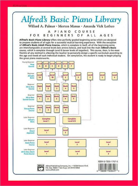 Alfred's Basic Piano Chord Approach Theory, Bk 1: A Piano Method for the Later Beginner