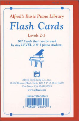 Flash Cards Bk 2 & 3 Flash Cards Alfred's Basic Piano Library Flash Cards : 102 Cards That Can Be Used by Any Level 2 & 3 Piano Student