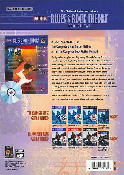 Beginning Blues and Rock Theory for Guitar: Book & CD