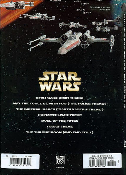 Selections from Star Wars for Recorder: Book Only