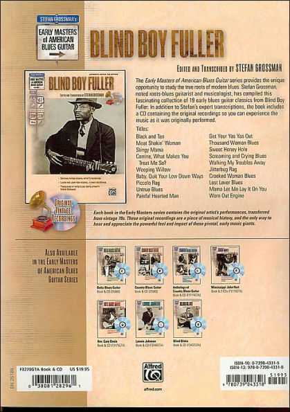 Stefan Grossman's Early Masters of American Blues Guitar: Blind Boy Fuller, Book & CD