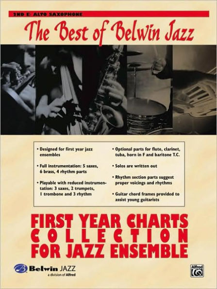 First Year Charts Collection for Jazz Ensemble: 2nd E-flat Alto Saxophone