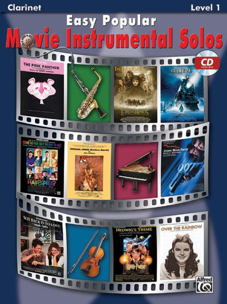 Easy Popular Movie Instrumental Solos: Clarinet, Book & Online Audio/Software