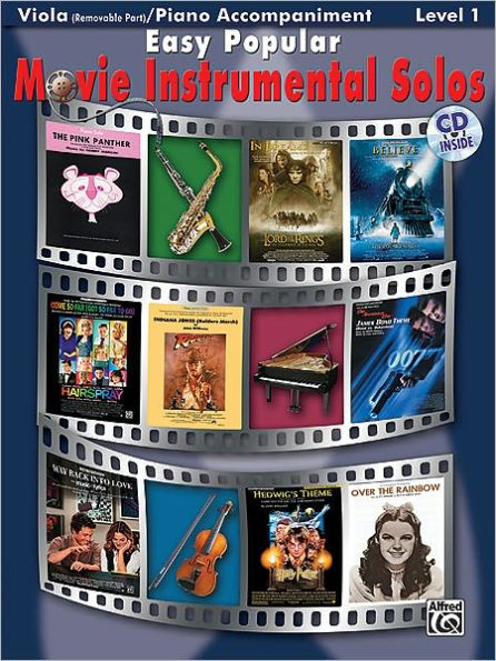 Easy Popular Movie Instrumental Solos for Strings: Viola, Book & CD