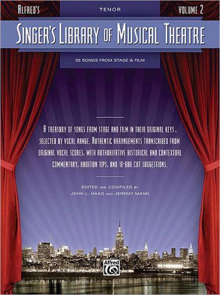 Singer's Library of Musical Theatre - Vol. 2: Tenor Book Only