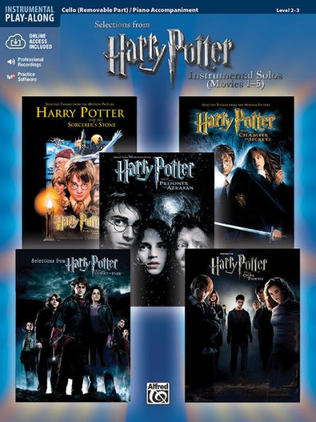 Harry Potter Instrumental Solos for Strings (Movies 1-5): Cello, Book & Online Audio/Sotware