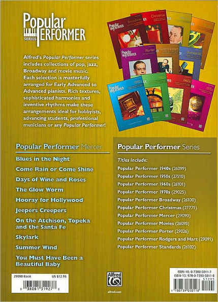 Popular Performer -- Mercer: The Songs of Johnny Mercer