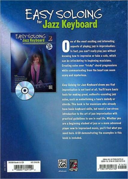 Easy Soloing for Jazz Keyboard: Book & CD