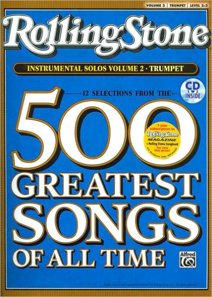 Selections from Rolling Stone Magazine's 500 Greatest Songs of All Time (Instrumental Solos), Vol 2: Trumpet, Book & CD