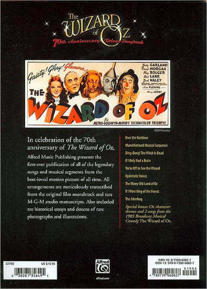 The Wizard of Oz: 70th Anniversary Deluxe Songbook