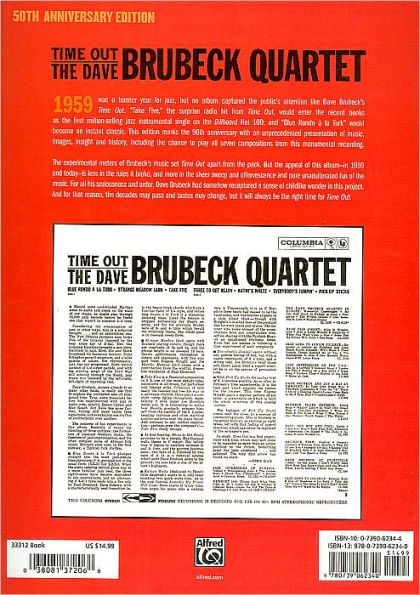 Time Out: The Dave Brubeck Quartet: Easy Piano