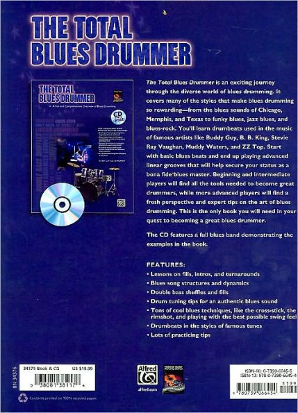 The Total Blues Drummer: A Fun and Comprehensive Overview of Blues Drumming, Book & CD