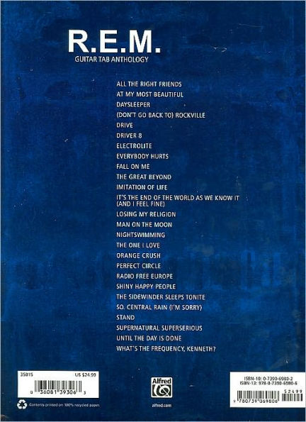 R.E.M. - Guitar Tab Anthology