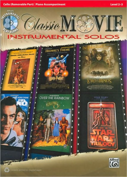 Classic Movie Instrumental Solos for Strings: Cello (Removable Part), Piano Accompaniment