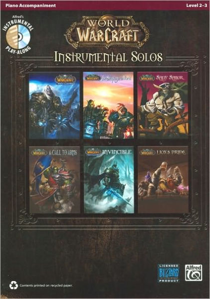 World of Warcraft Instrumental Solos: Piano Acc., Book & CD