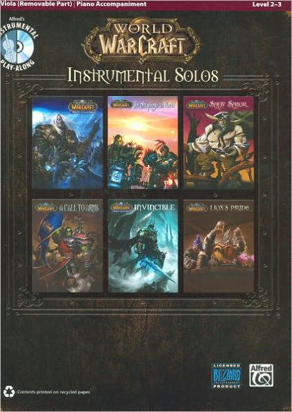 World of Warcraft Instrumental Solos for Strings: Viola, Book & CD
