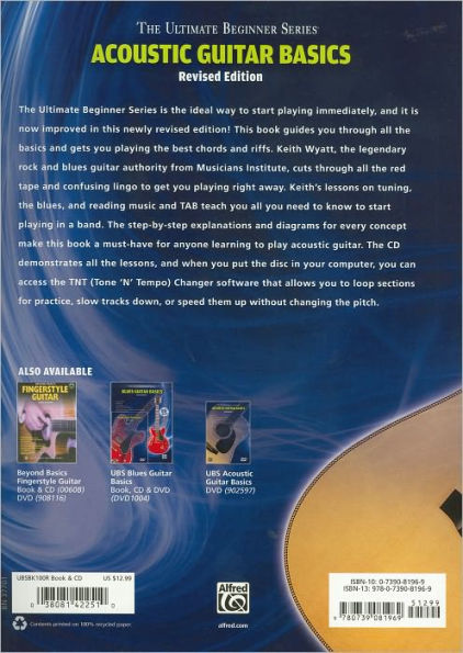 Ultimate Beginner Acoustic Guitar Basics: Steps One & Two, Book & Online Audio