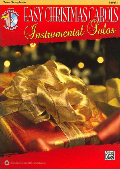 Easy Christmas Carols Instrumental Solos: Tenor Sax, Book & CD