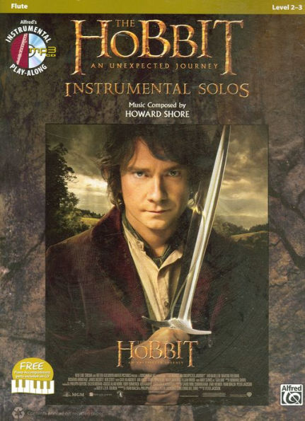 The Hobbit -- An Unexpected Journey Instrumental Solos: Flute, Book & Online Audio/Software/PDF