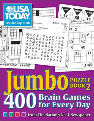 Centraliseren jeugd optocht USA Today Jumbo Puzzle Book 2: 400 Brain Games for Every Day by USA Today,  Paperback | Barnes & Noble®
