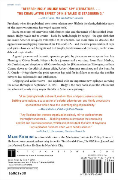 Wedge: From Pearl Harbor to 9/11: How the Secret War between the FBI and CIA Has Endangered National Security