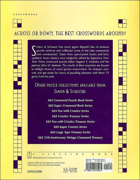 Simon and Schuster Crossword Treasury # 42