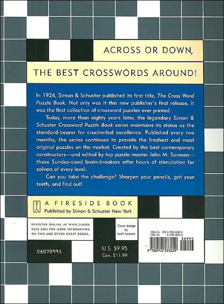 Simon and Schuster Crossword Puzzle Book #257: The Original Crossword Puzzle Publisher