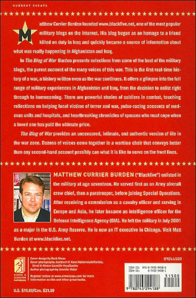 The Blog of War: Front-Line Dispatches from Soldiers in Iraq and Afghanistan