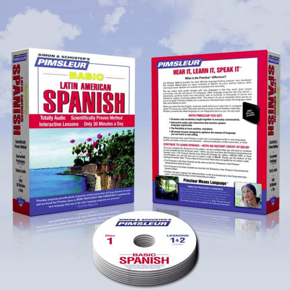 Pimsleur Spanish Basic Course Level 1 Lessons 1 10 Cd Learn To Speak And Understand Latin 7068